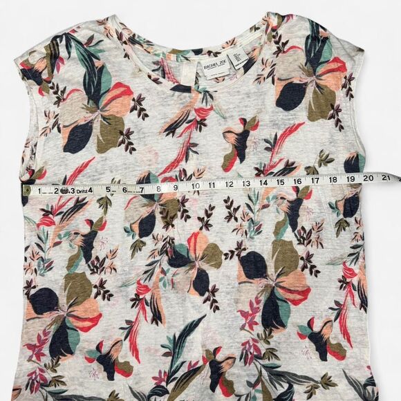 Floral Tank Top with Button Back - Picture 3 of 6